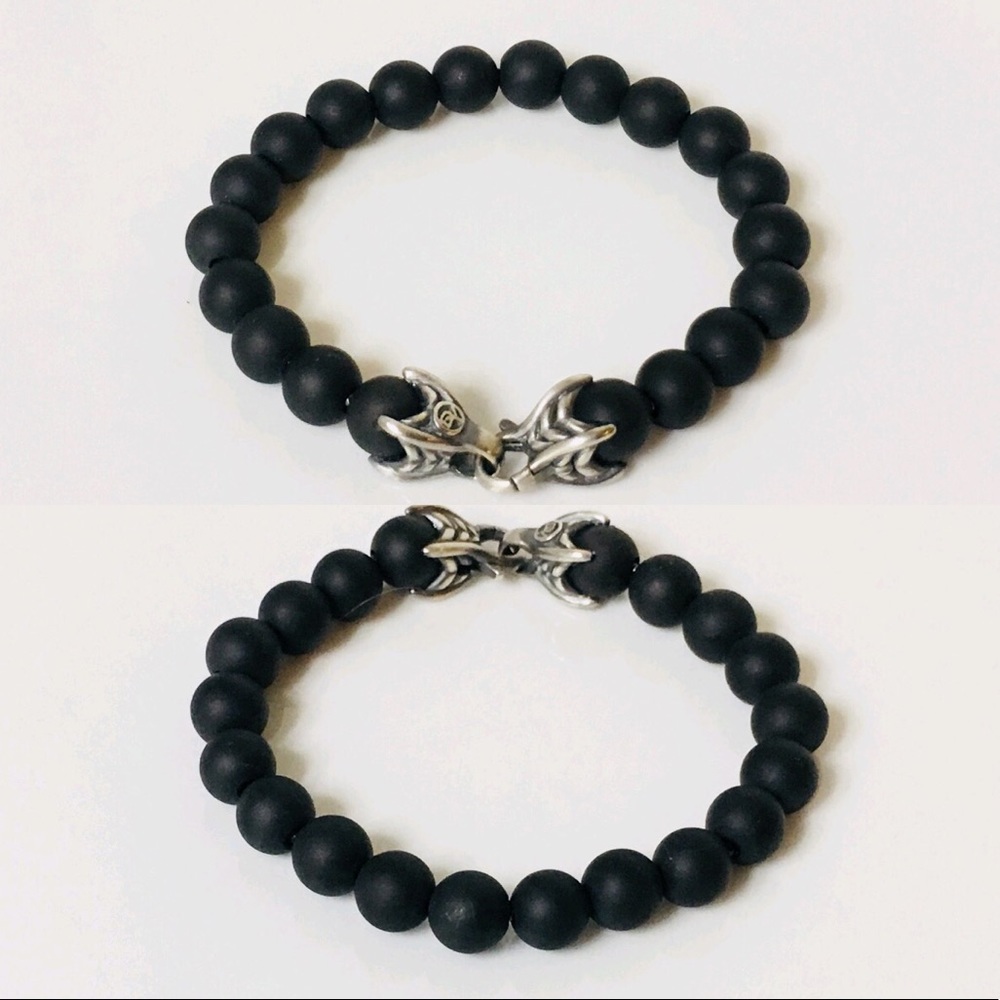 David Yurman Black Onyx Spiritual Bead Bracelet - Picture 2 of 6